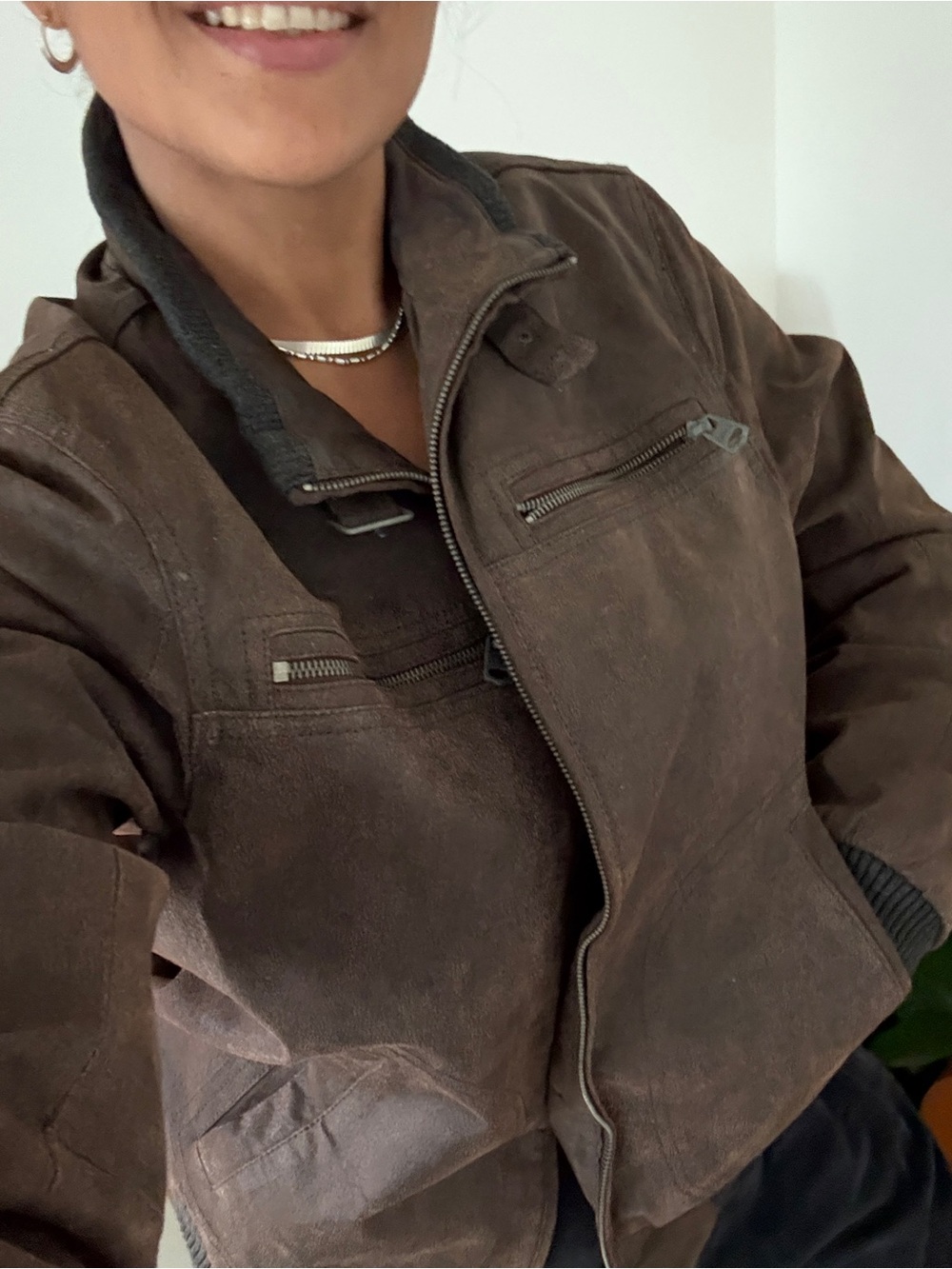 Vintage Levi’s Leather Bomber Jacket